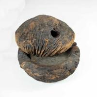 Image of Bog oak quern