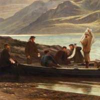 3457 Letters and News at the Loch Side - Henry Tanworth Wells (1828 - 1903).jpg